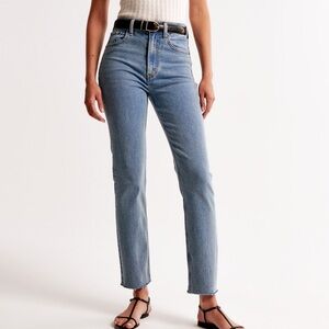 Abercrombie and Fitch The Ankle Straight Ultra High Rise